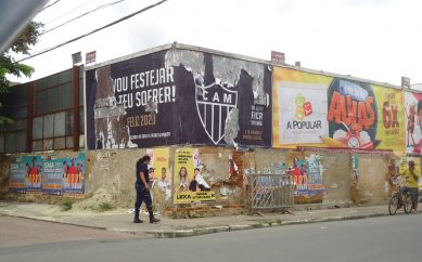 Reação: placa de provocação ao rebaixamento do Cruzeiro já está rasgada