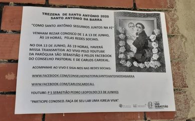 Agora, até a trezena de Santo Antonio no Matuto é rezada nas redes sociais