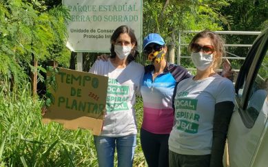 Parque do Sobrado ganha novas árvores nativas durante o “Tempo de Plantar”