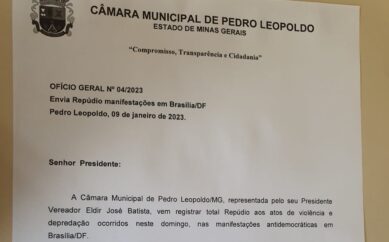 Câmara de PL repudia depredações em Brasília