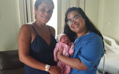 A Maternidade apresenta Jamilly, primeiro bebê de 2026